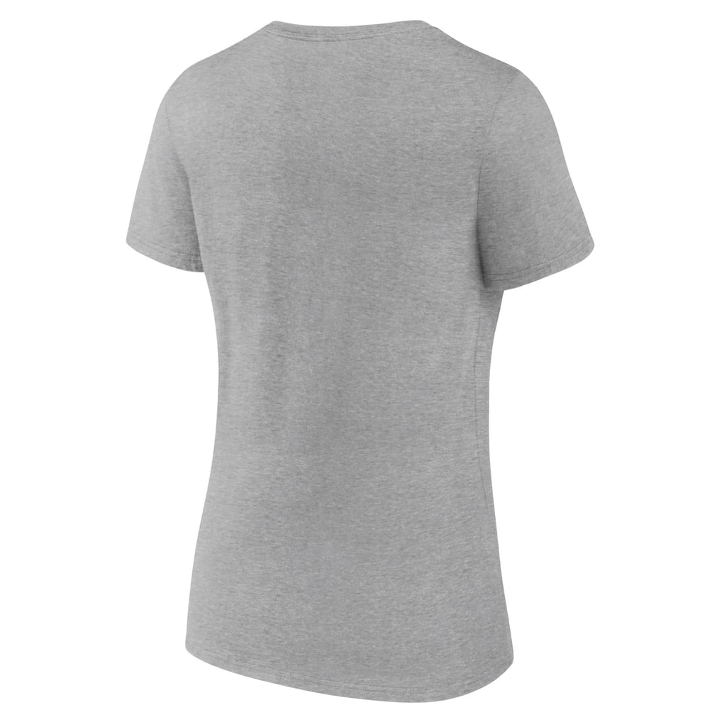 Nebraska Huskers Women's Basic Arch V-Neck T-Shirt - Gray