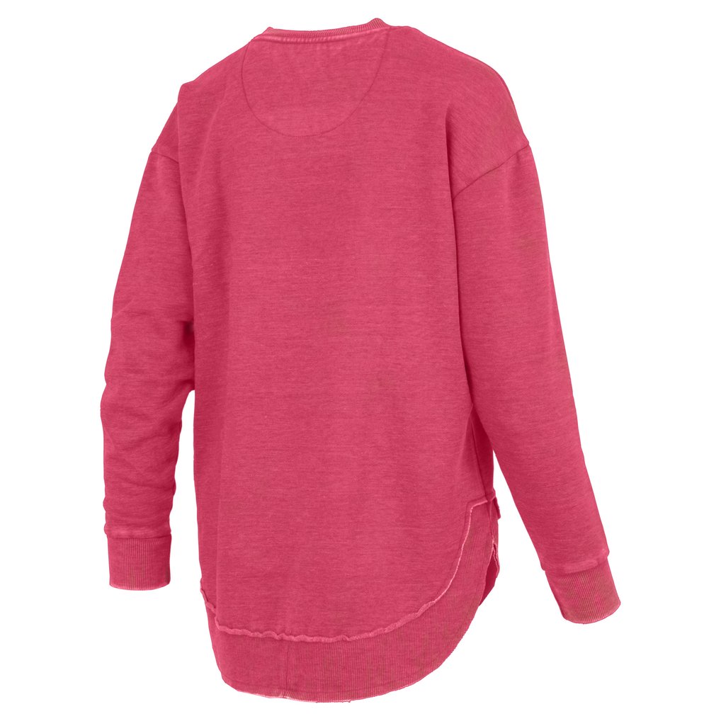 Nebraska Huskers Pressbox Women's Westin Poncho V-Neck Pullover Sweatshirt - Scarlet