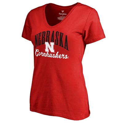 Nebraska Huskers Women's Victory Script T-Shirt - Scarlet