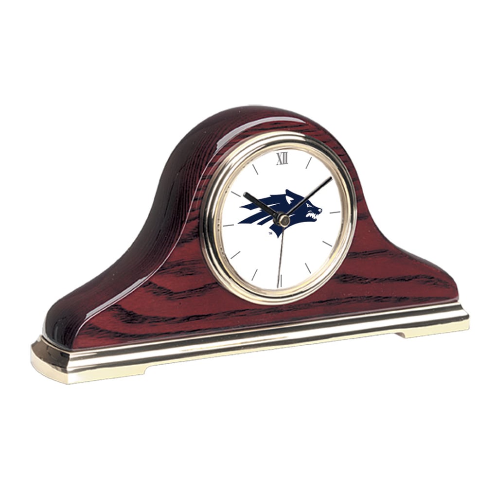 Nevada Wolf Pack Mantle Clock - Gold