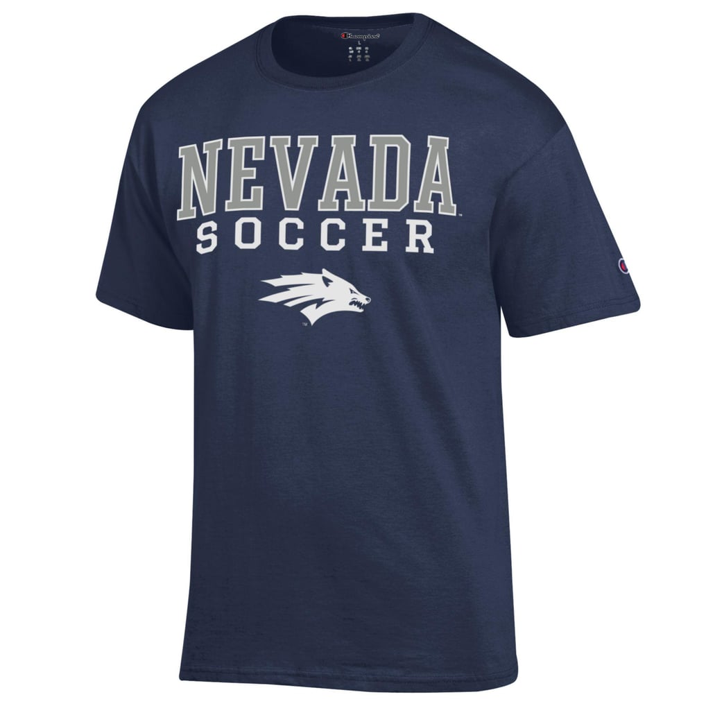 Nevada Wolf Pack Champion Soccer Stack Logo Powerblend T-Shirt - Navy