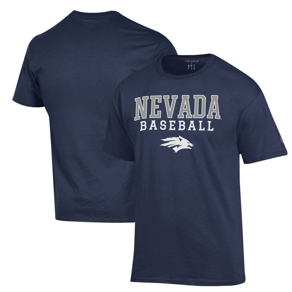  Nevada Wolf Pack Champion Stack Baseball T-Shirt - Navy