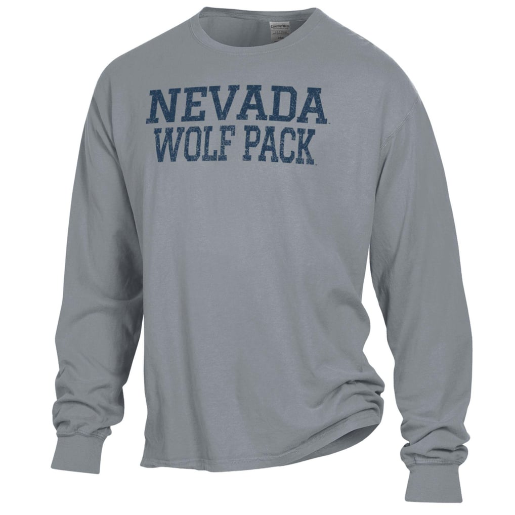 Nevada Wolf Pack ComfortWash Garment Dyed Long Sleeve T-Shirt - Gray