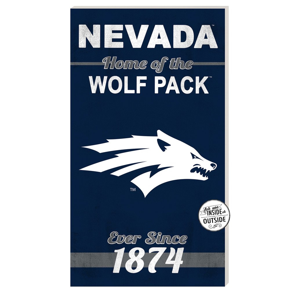 Nevada Wolf Pack 11'' x 20'' Home Of The Sign