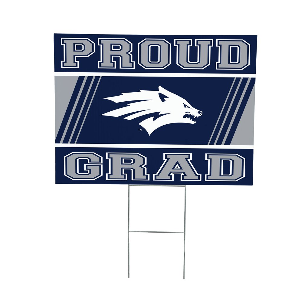 Nevada Wolf Pack 24" x 18" Graduation Outdoor Yard Sign
