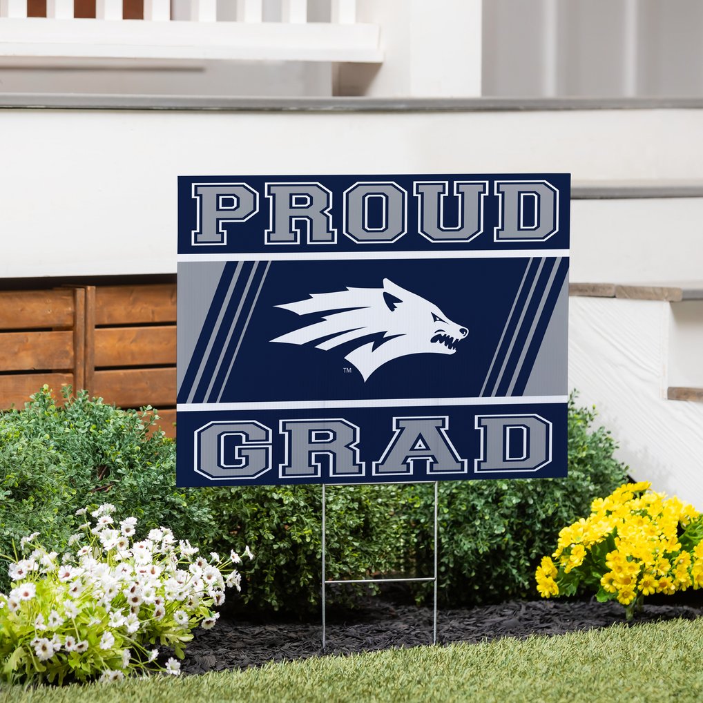 Nevada Wolf Pack 24" x 18" Graduation Outdoor Yard Sign