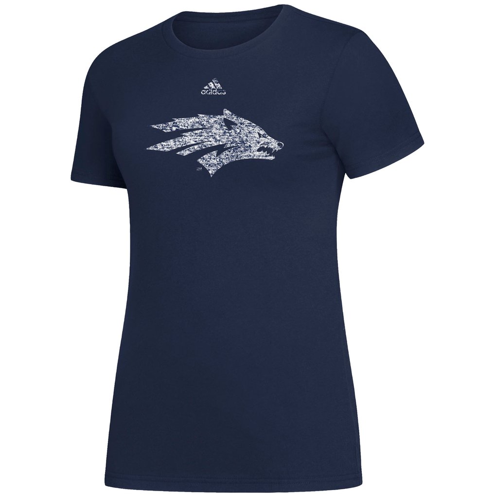 Nevada Wolf Pack adidas Women's Amplifier Team Logo T-Shirt - Navy