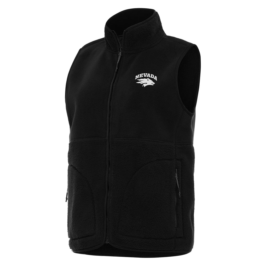  Nevada Wolf Pack Antigua Women's Nostalgic Full-Zip Vest - Black