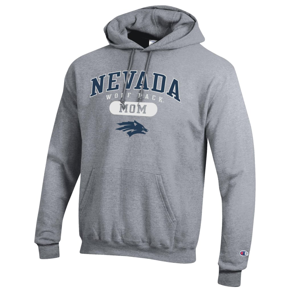 Nevada Wolf Pack Champion Women's Mom Pill Box Eco Powerblend Hoodie - Gray