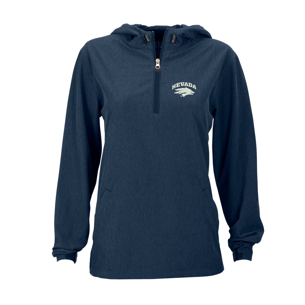 Nevada Wolf Pack Women's Pullover Stretch Anorak Jacket - Navy