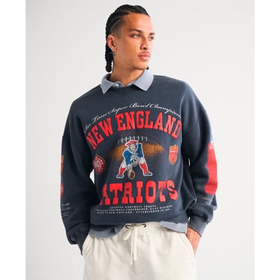 New England Patriots Abercrombie & Fitch Fleece Sweatshirt - Navy