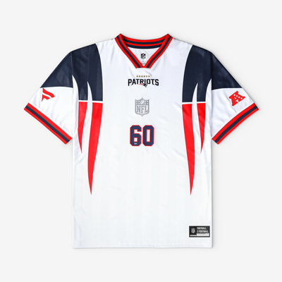 New England Patriots Fanatics Football x Football V-Neck Fan Top - White