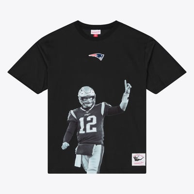 Tom Brady New England Patriots Mitchell & Ness Retired Solo Player T-Shirt - Black