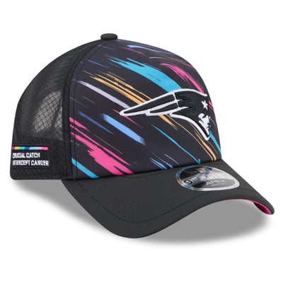 New England Patriots New Era 2026 NFL Crucial Catch 9FORTY Apex Adjustable Hat - Black