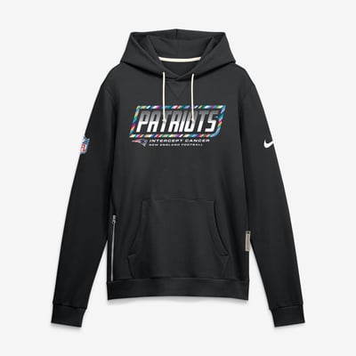 New England Patriots Nike 2026 NFL Crucial Catch Sideline Standard Issue Dri-FIT Pullover Hoodie - Black
