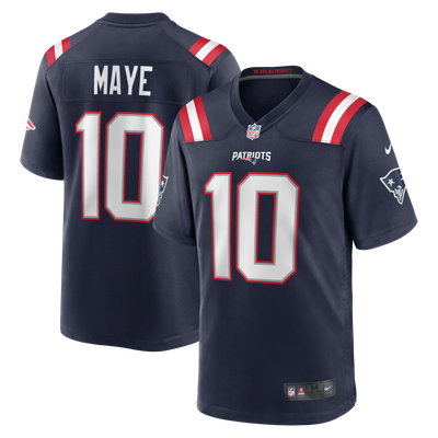 Drake Maye New England Patriots Nike  Player Game Jersey - Navy