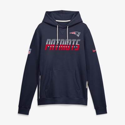 New England Patriots Nike Sideline Standard Issue Top Prospect Dri-FIT Hoodie - Navy
