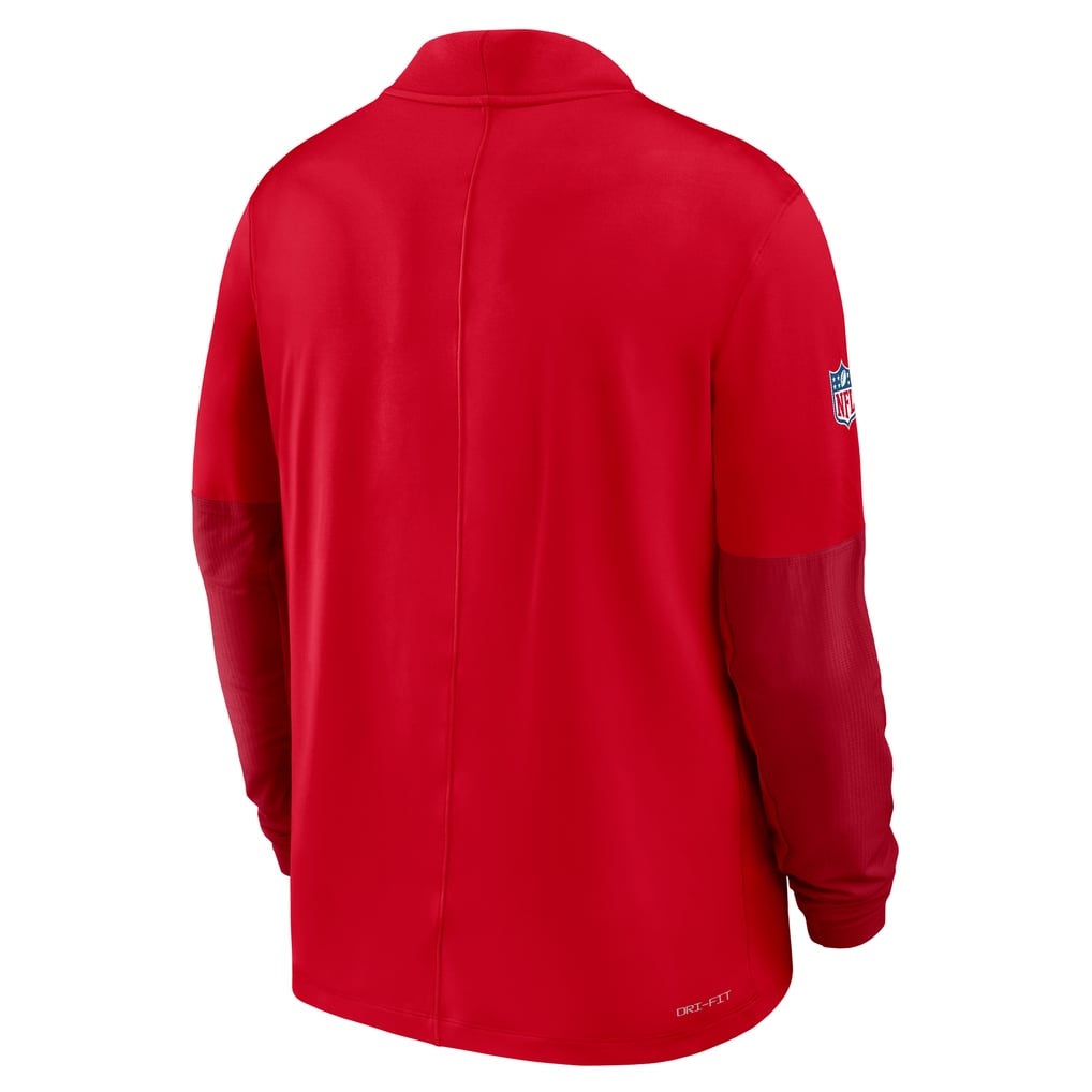New England Patriots Nike Sideline Dri-FIT Half-Zip Pullover - Red