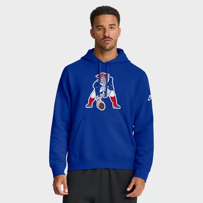 New England Patriots Nike Club Fleece Pullover Hoodie - Royal