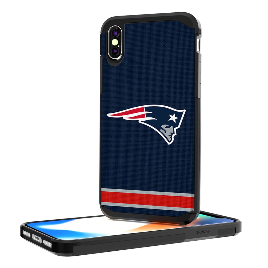 New England Patriots iPhone Rugged Stripe Design Case