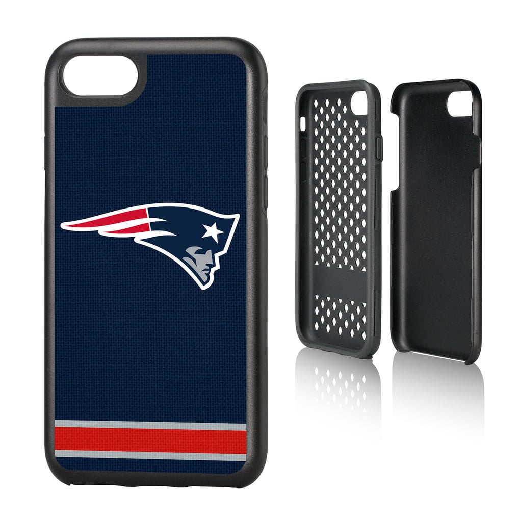 New England Patriots iPhone Rugged Stripe Design Case