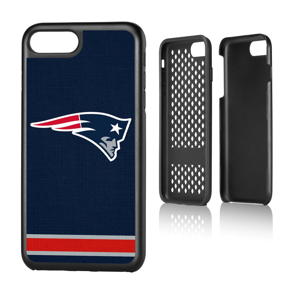 New England Patriots iPhone Rugged Stripe Design Case