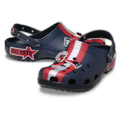  New England Patriots Crocs Unisex  Classic Clog