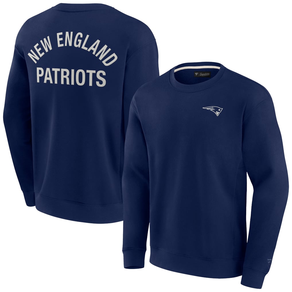 New England Patriots Fanatics Unisex Elements Super Soft Pullover Sweatshirt - Navy