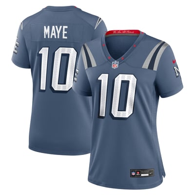 Drake Maye New England Patriots Nike Women's Rivalries Collection Game Jersey - Blue
