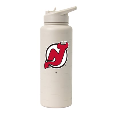 New Jersey Devils Logo Brands 34oz. Sand Ghost Quencher Bottle