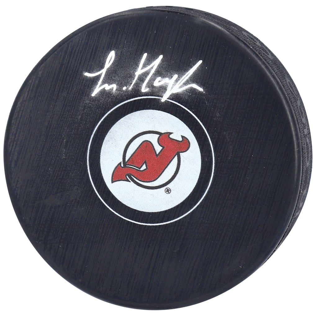 Luke Hughes New Jersey Devils Fanatics Authentic Autographed Hockey Puck