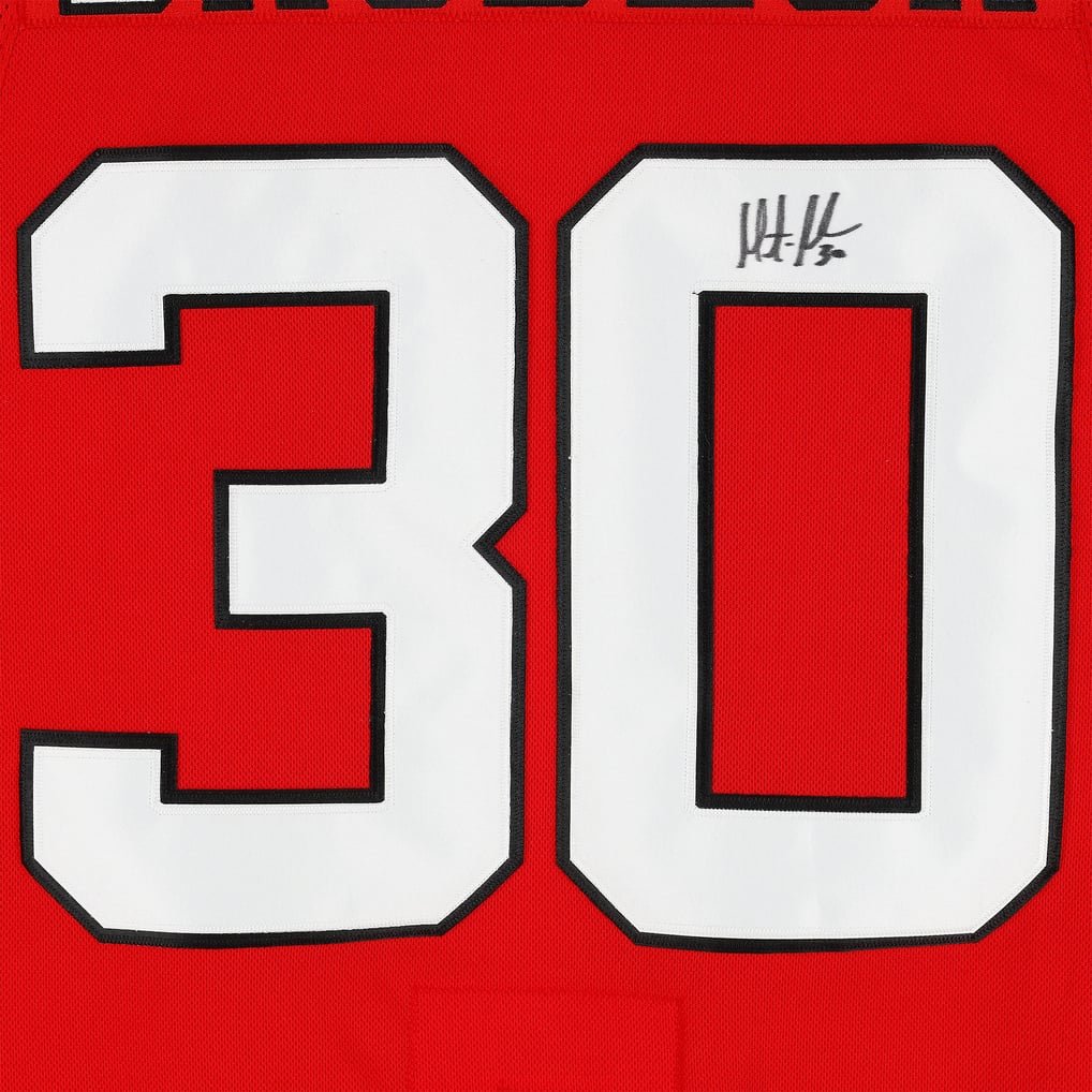 Martin Brodeur New Jersey Devils Autographed Fanatics Authentic Red Fanatics Premium Jersey  