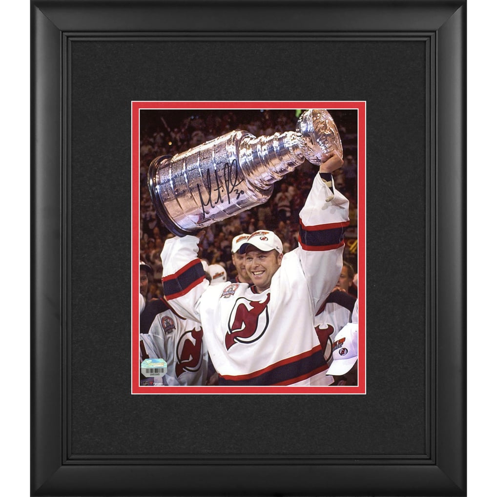 Martin Brodeur New Jersey Devils Fanatics Authentic Framed Autographed 8" x 10" Raising Cup Photograph