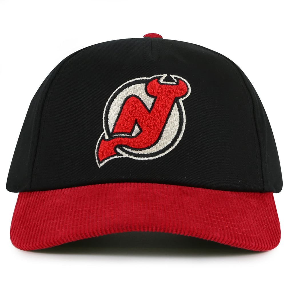  New Jersey Devils American Needle Burnett Adjustable Hat - Black/Red
