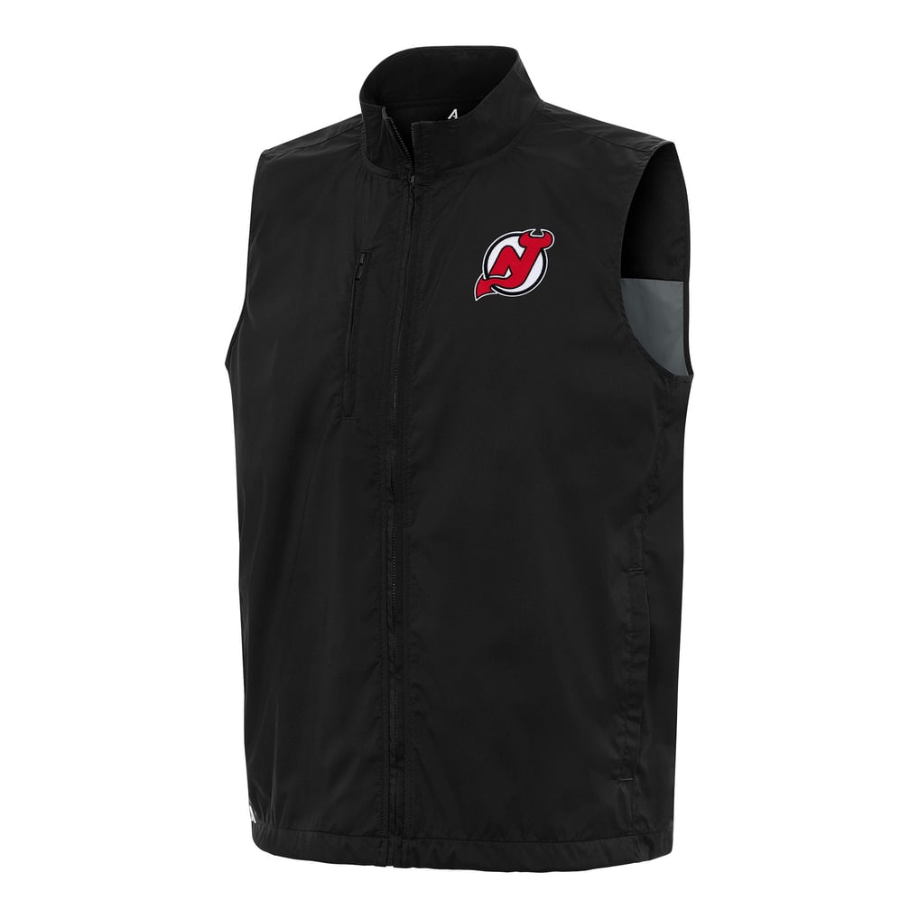  New Jersey Devils Antigua Brisk Full-Zip Vest - Black