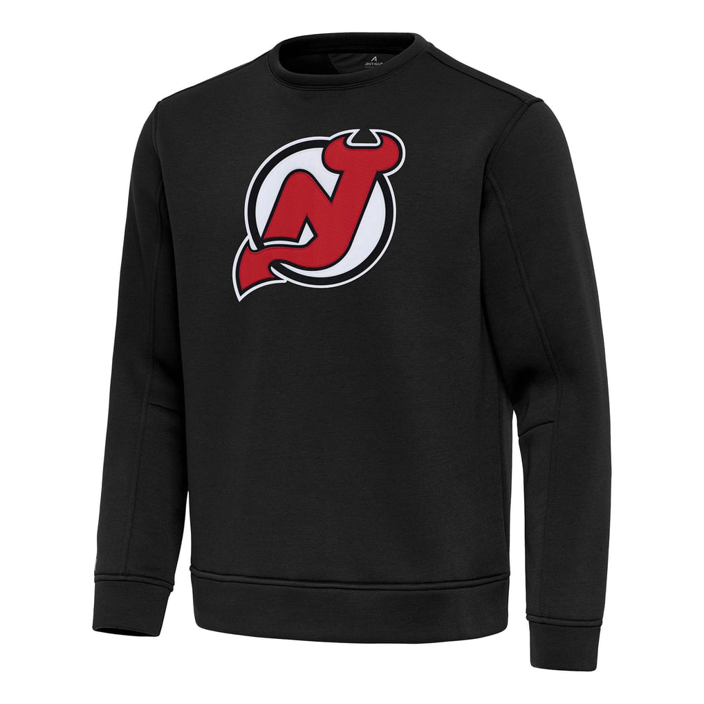 New Jersey Devils Antigua Relevant Lightweight Pullover Sweatshirt - Black