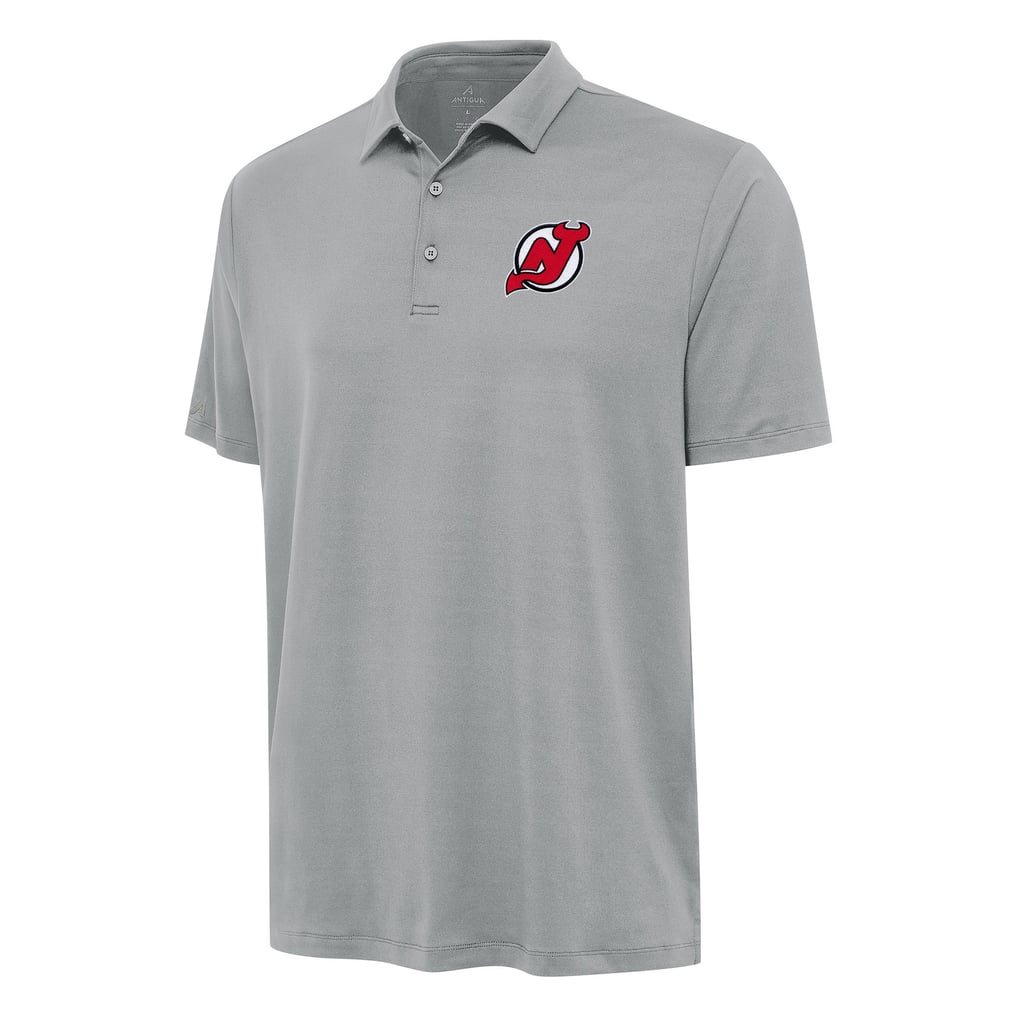 New Jersey Devils Antigua Reprocess Polo - Gray