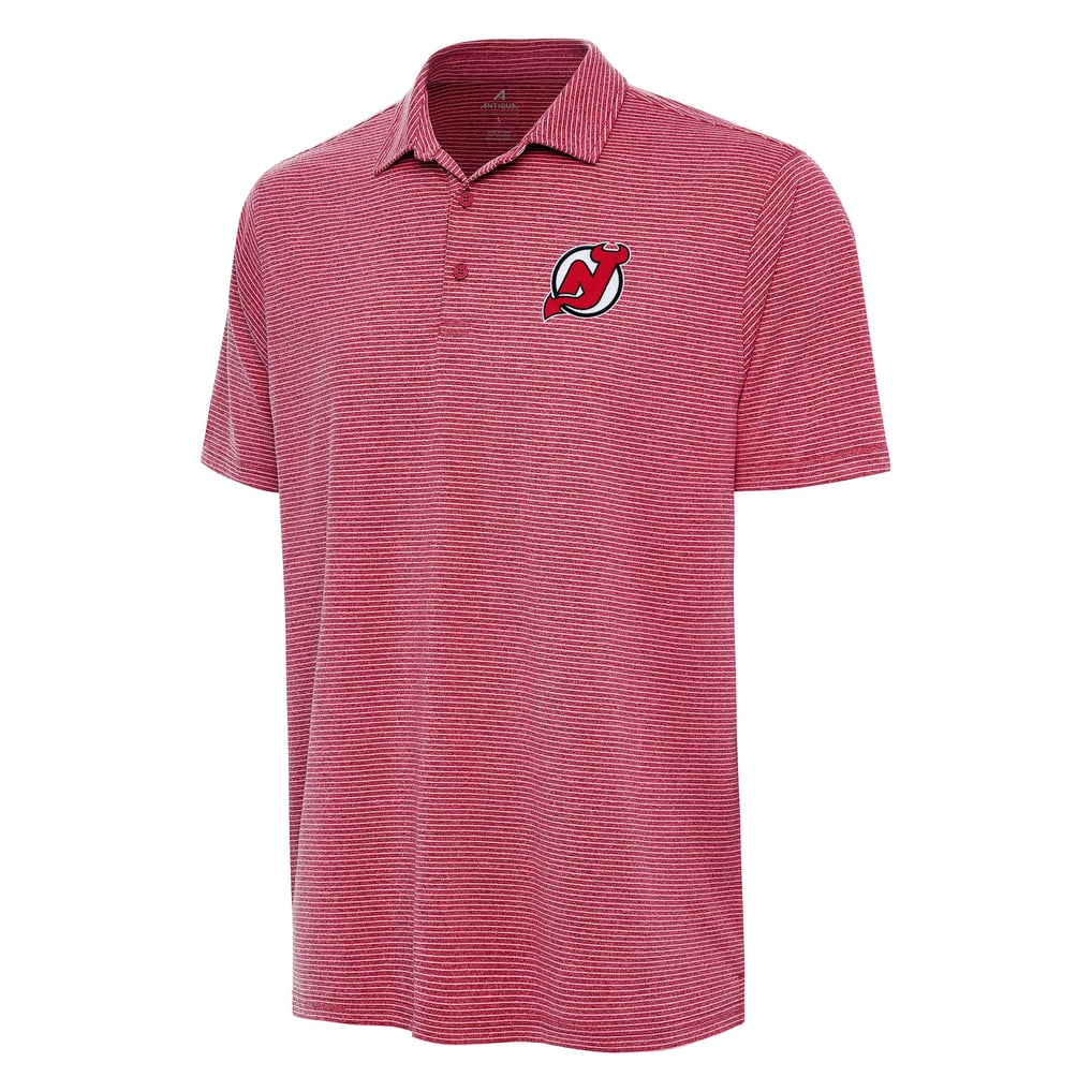 New Jersey Devils Antigua Scheme Polo - Heather Red