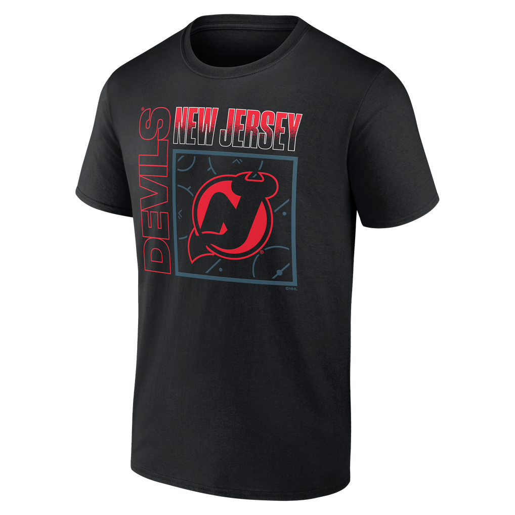 New Jersey Devils Big & Tall Home Ice Pop Personalized Name & Number T-Shirt - Black