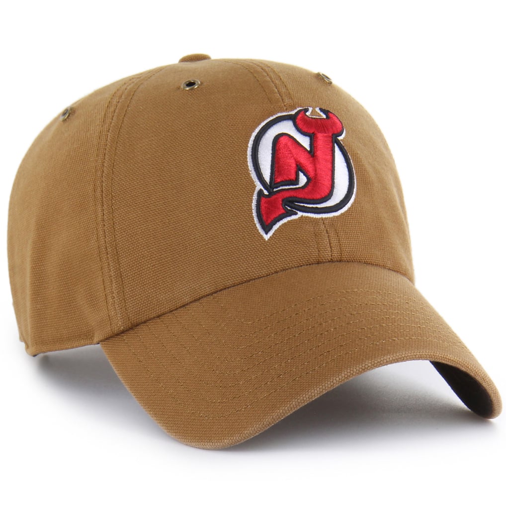 New Jersey Devils Carhartt x '47 Clean Up Adjustable Hat - Brown