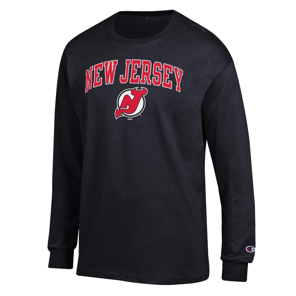  New Jersey Devils Champion Jersey Long-Sleeve T-Shirt - Black