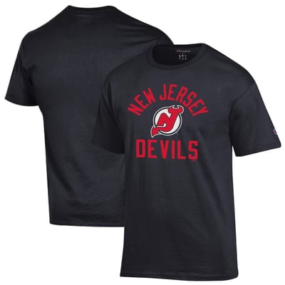  New Jersey Devils Champion Primary Logo Jersey T-Shirt - Black