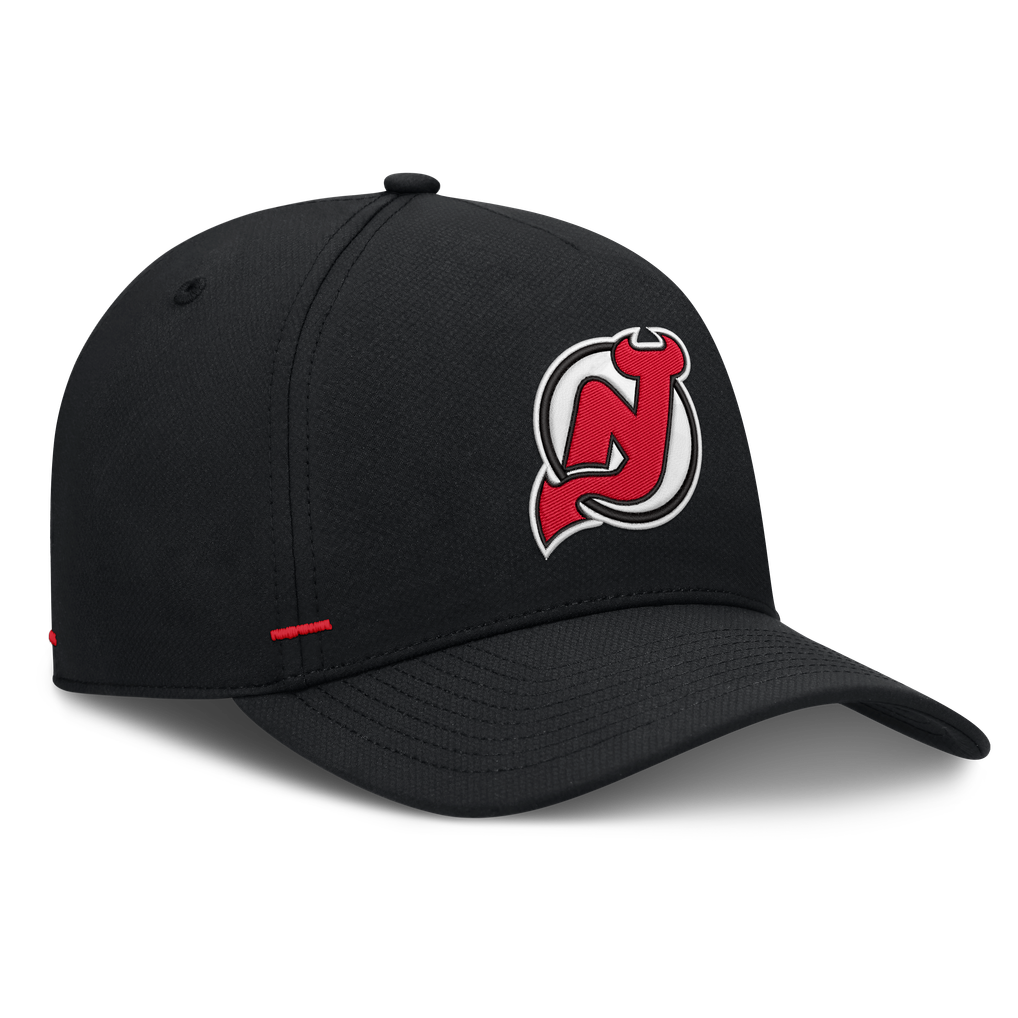 New Jersey Devils Fanatics Authentic Pro Rink Bar Tacks A-Frame Adjustable Hat - Black