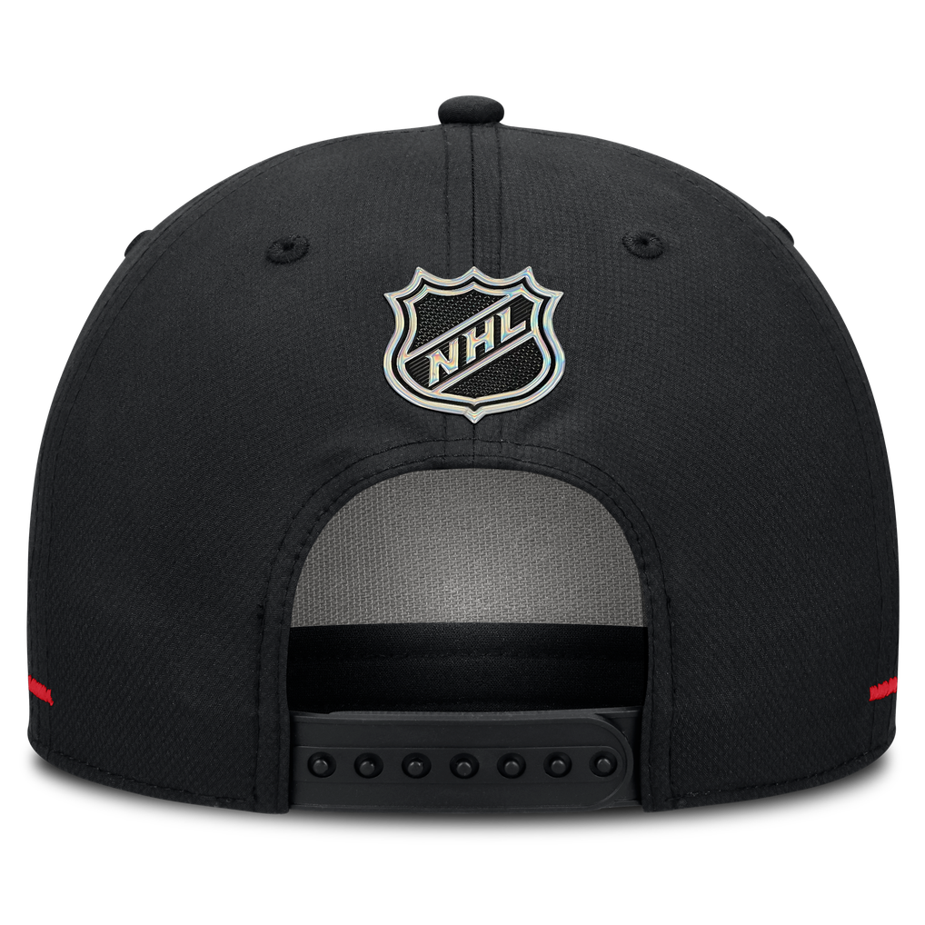New Jersey Devils Fanatics Authentic Pro Rink Bar Tacks A-Frame Adjustable Hat - Black
