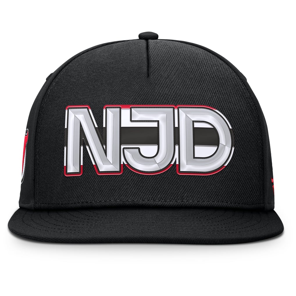 New Jersey Devils Fanatics Authentic Pro Rink Team Code Snapback Hat - Black