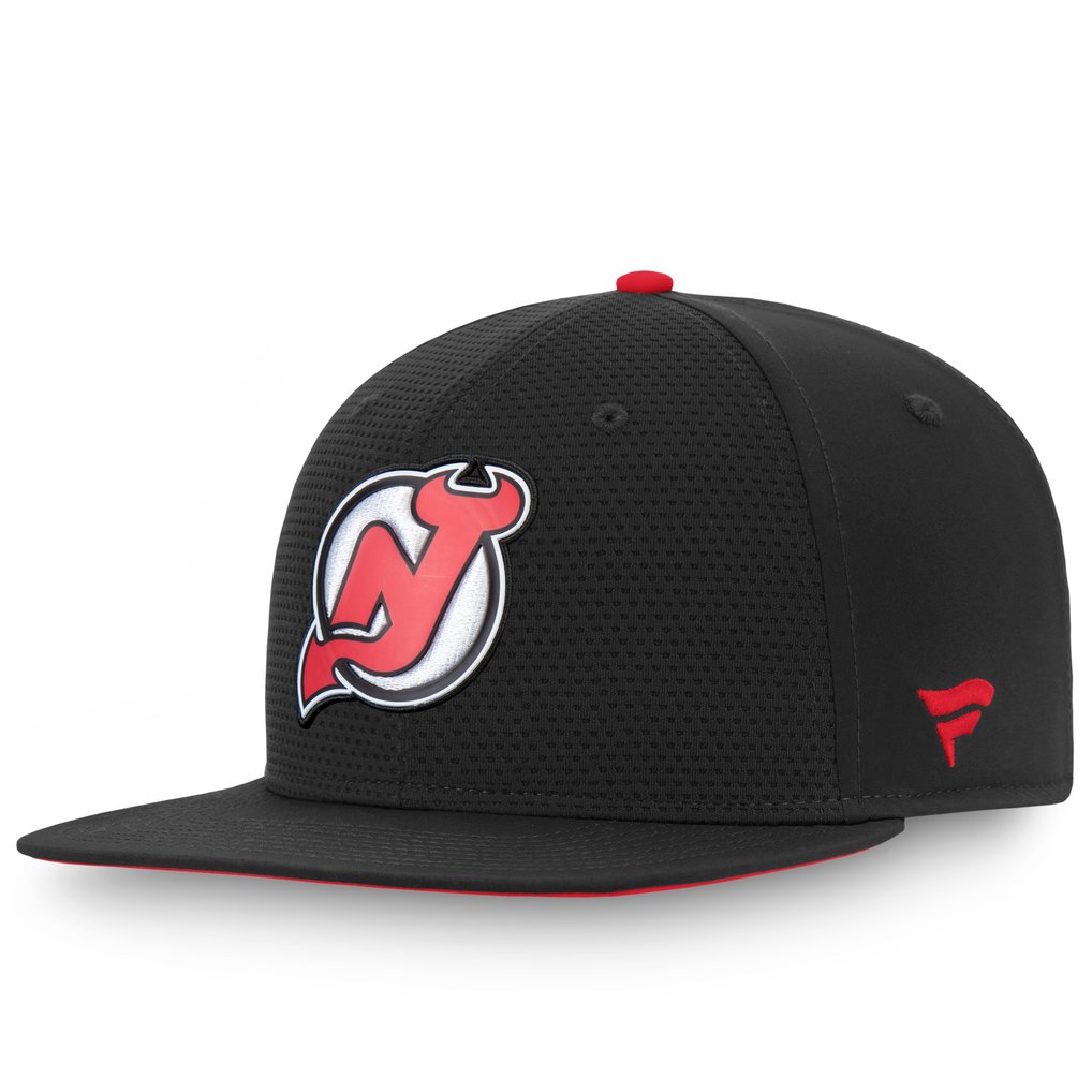 New Jersey Devils Fanatics Authentic Pro Rinkside Adjustable Snapback Hat - Black