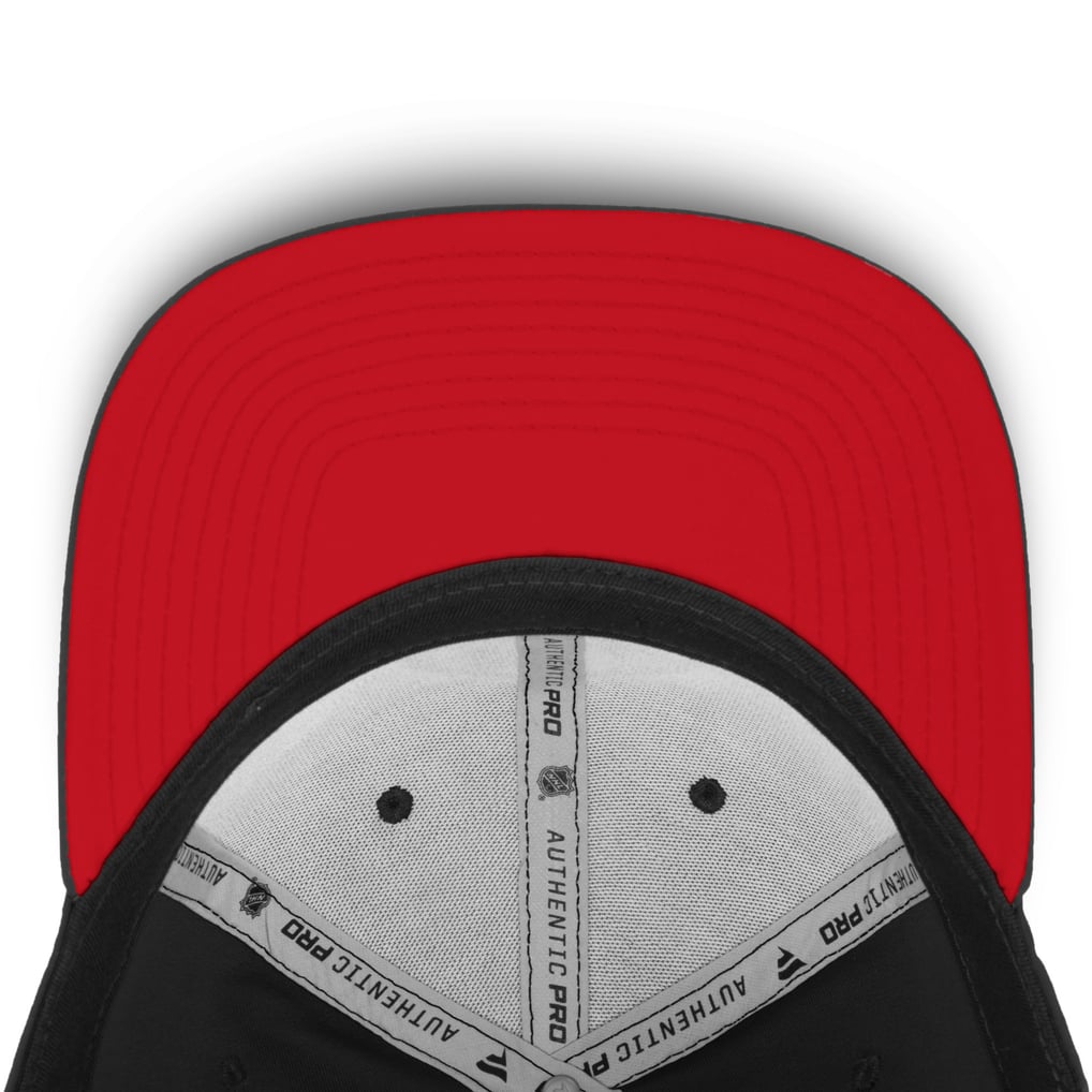 New Jersey Devils Fanatics Authentic Pro Rinkside Adjustable Snapback Hat - Black