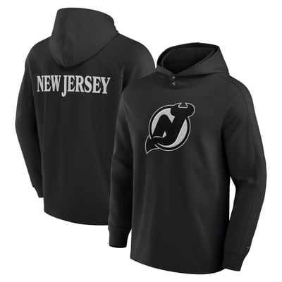 New Jersey Devils Fanatics Elements Blaze Tri-Blend Long Sleeve Hoodie T-Shirt - Black
