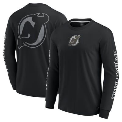 New Jersey Devils Fanatics Elements Strive Long Sleeve T-Shirt - Black