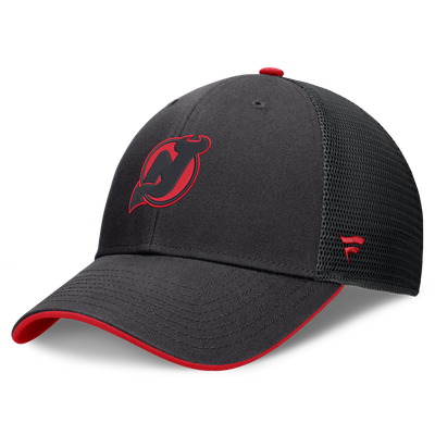 New Jersey Devils Fanatics Fundamental Limits Trucker Adjustable Hat - Black